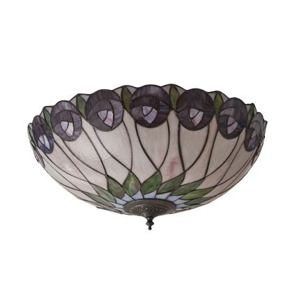Endon 64173 - Iluminação de teto HUTCHINSON 2xE27/60W/230V diâmetro 50 cm