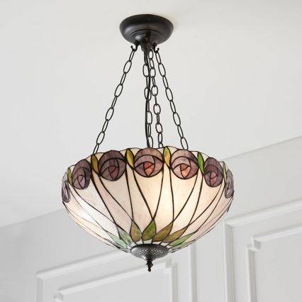 Endon 64175 - Candeeiro suspenso HUTCHINSON 3xE27/60W/230V diâmetro 40 cm