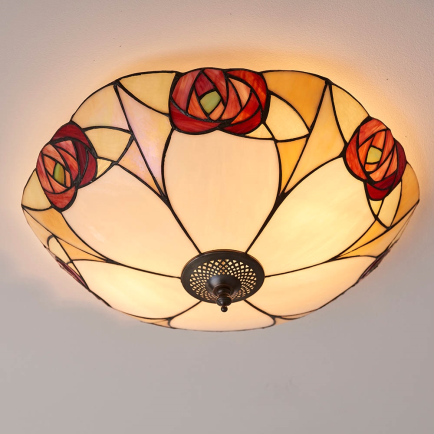 Endon 64182 - Iluminação de teto INGRAM 2xE27/60W/230V diâmetro 45 cm