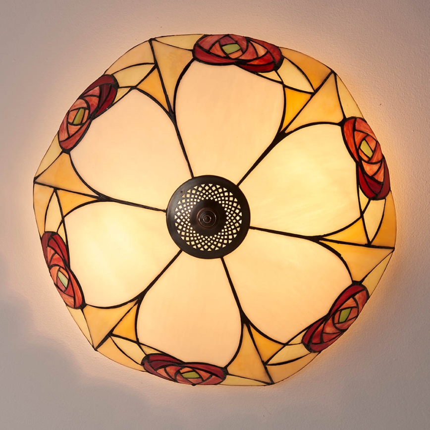 Endon 64182 - Iluminação de teto INGRAM 2xE27/60W/230V diâmetro 45 cm