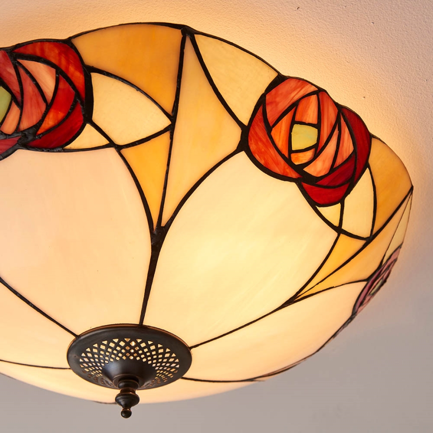 Endon 64182 - Iluminação de teto INGRAM 2xE27/60W/230V diâmetro 45 cm