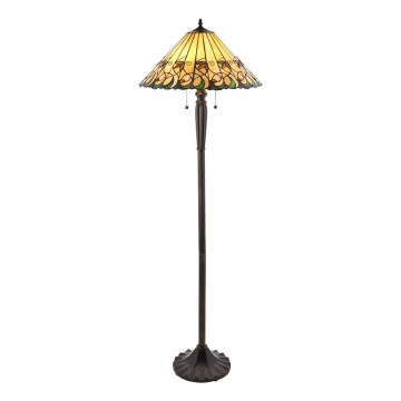 Endon 64192 - Candeeiro de pé JAMELIA 2xE27/60W/230V diâmetro 50 cm