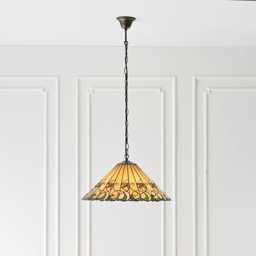 Endon 64194 - Candeeiro suspenso JAMELIA 3xE27/60W/230V diâmetro 50 cm