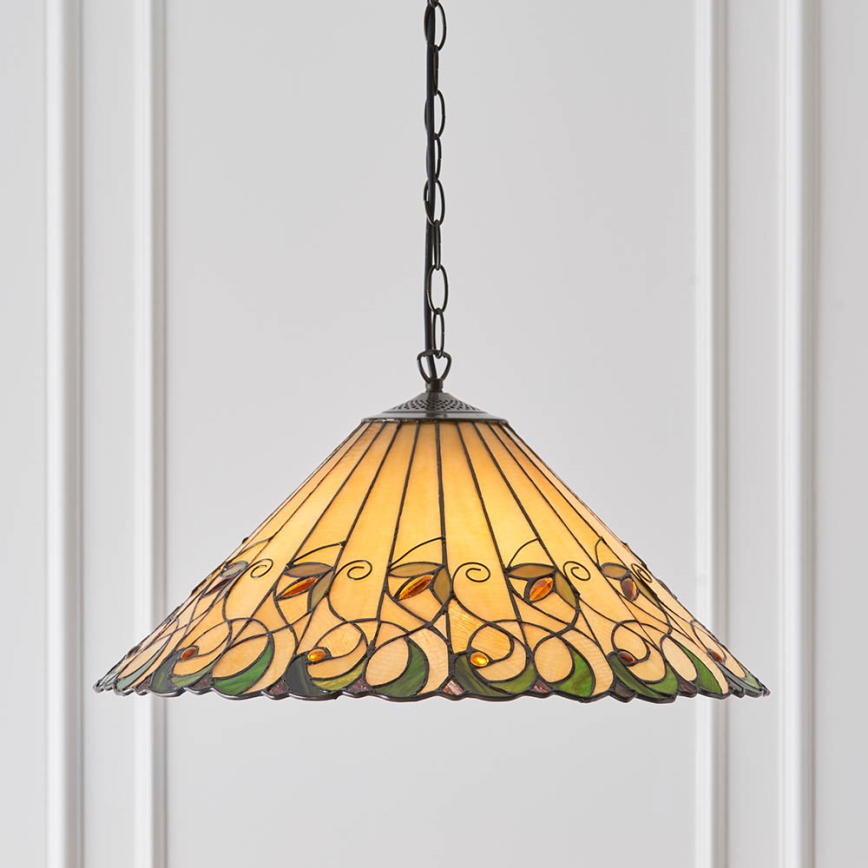 Endon 64194 - Candeeiro suspenso JAMELIA 3xE27/60W/230V diâmetro 50 cm