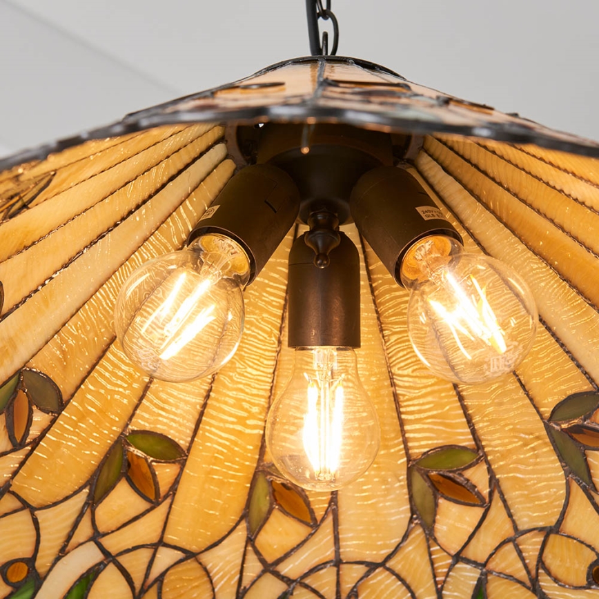 Endon 64194 - Candeeiro suspenso JAMELIA 3xE27/60W/230V diâmetro 50 cm