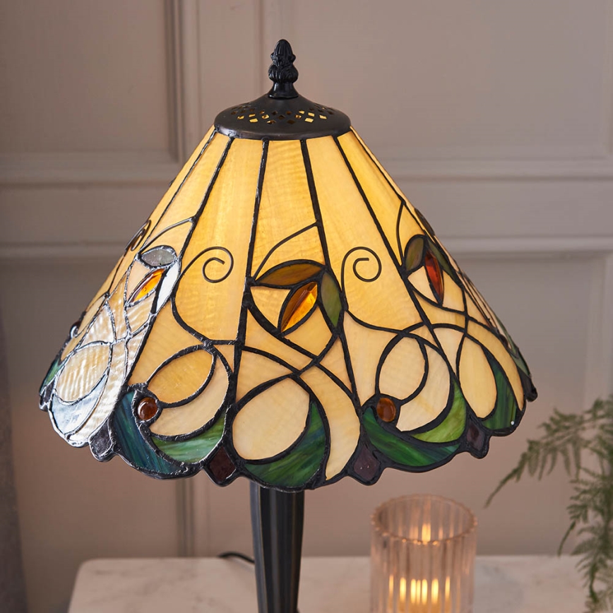 Endon 64195 - Candeeiro de mesa JAMELIA 1xE27/60W/230V Ø 31 cm