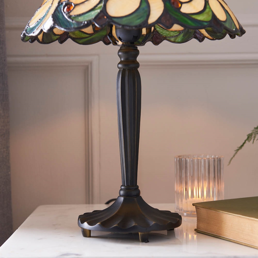 Endon 64195 - Candeeiro de mesa JAMELIA 1xE27/60W/230V Ø 31 cm