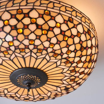Endon 64276 - Iluminação de teto MILLE FEUX 2xE27/60W/230V diâmetro 45 cm