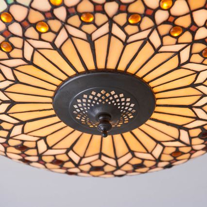 Endon 64276 - Iluminação de teto MILLE FEUX 2xE27/60W/230V diâmetro 45 cm