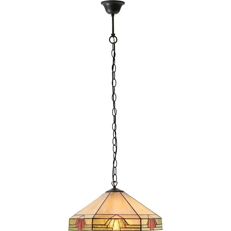 Endon 64285 - Candeeiro suspenso NEVADA 1xE27/60W/230V diâmetro 35 cm
