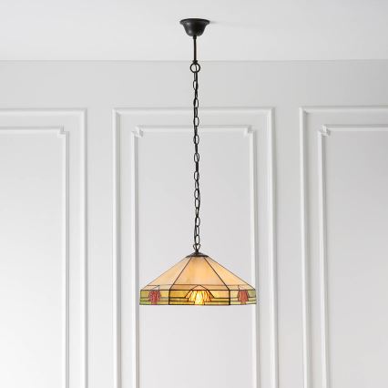 Endon 64285 - Candeeiro suspenso NEVADA 1xE27/60W/230V diâmetro 35 cm