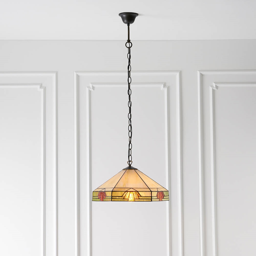 Endon 64285 - Candeeiro suspenso NEVADA 1xE27/60W/230V diâmetro 35 cm