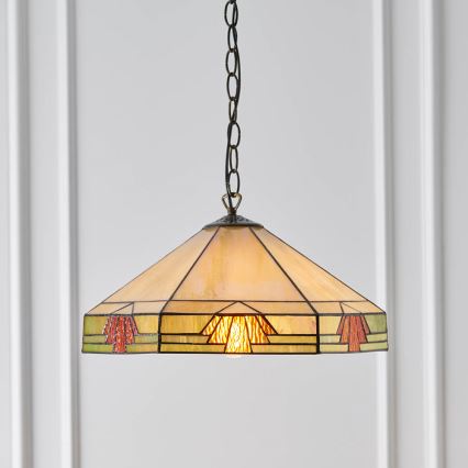 Endon 64285 - Candeeiro suspenso NEVADA 1xE27/60W/230V diâmetro 35 cm