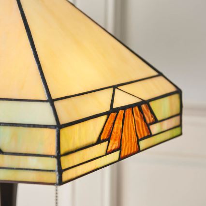 Endon 64286 - Candeeiro de mesa NEVADA 2xE27/60W/230V diâmetro 40 cm