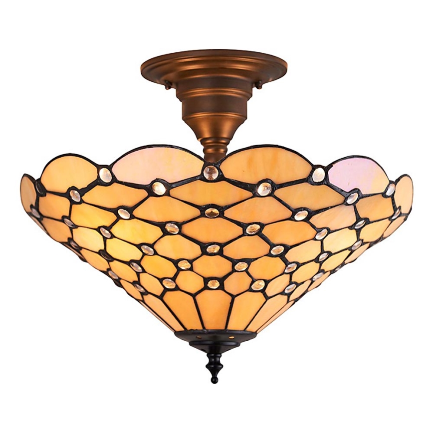 Endon 64300 - Candeeiro integrado PEARL 3xE27/60W/230V diâmetro 37 cm