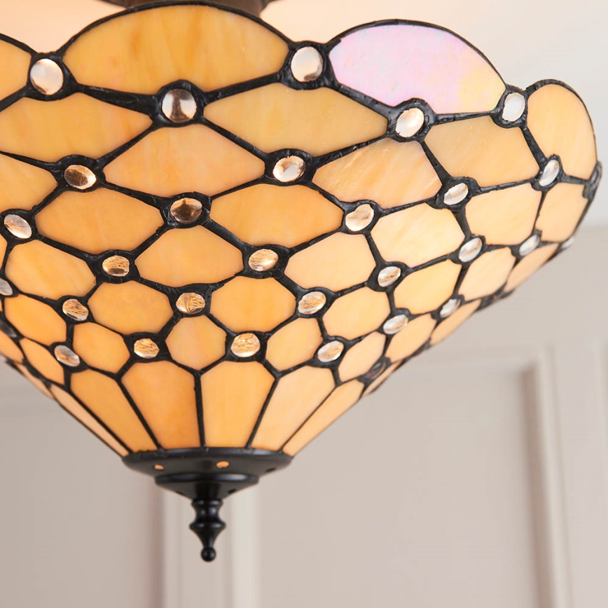 Endon 64300 - Candeeiro integrado PEARL 3xE27/60W/230V diâmetro 37 cm