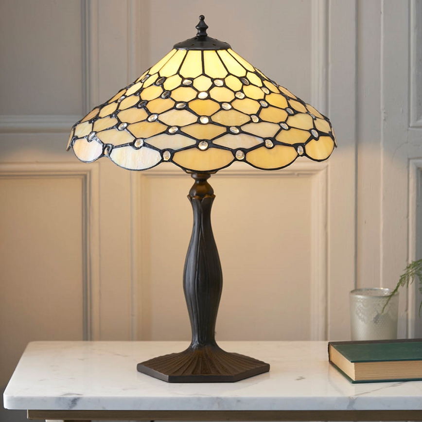 Endon 64301 - Candeeiro de mesa PEARL 1xE27/60W/230V diâmetro 37 cm