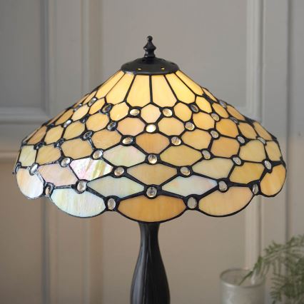 Endon 64301 - Candeeiro de mesa PEARL 1xE27/60W/230V diâmetro 37 cm