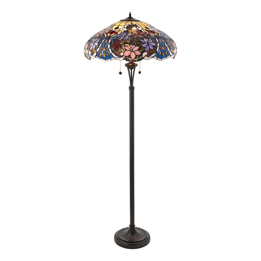 Endon 64323 - Candeeiro de pé SULLIVAN 2xE27/60W/230V Ø 56 cm