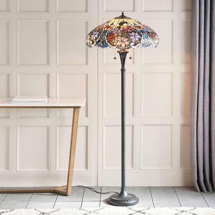 Endon 64323 - Candeeiro de pé SULLIVAN 2xE27/60W/230V Ø 56 cm