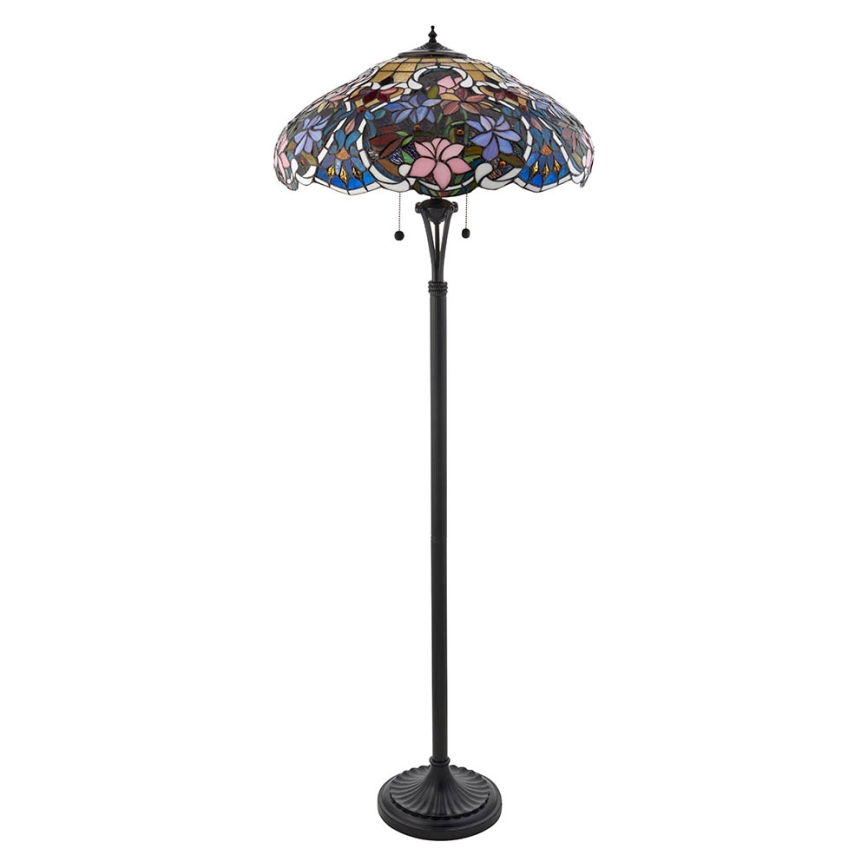 Endon 64323 - Candeeiro de pé SULLIVAN 2xE27/60W/230V Ø 56 cm