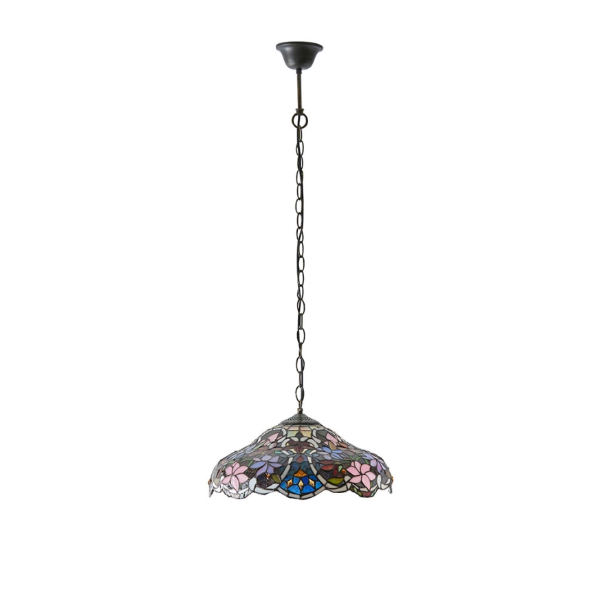 Endon 64325 - Lustre com corrente SULLIVAN 1xE27/60W/230V, diâmetro 40 cm