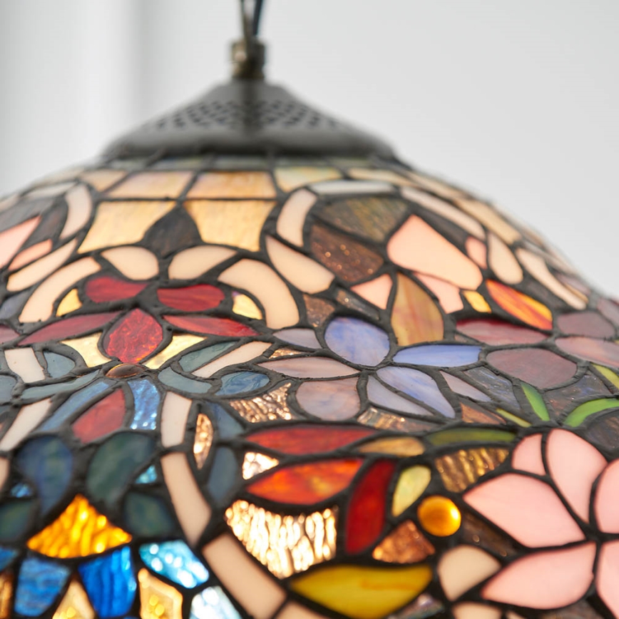 Endon 64325 - Lustre com corrente SULLIVAN 1xE27/60W/230V, diâmetro 40 cm