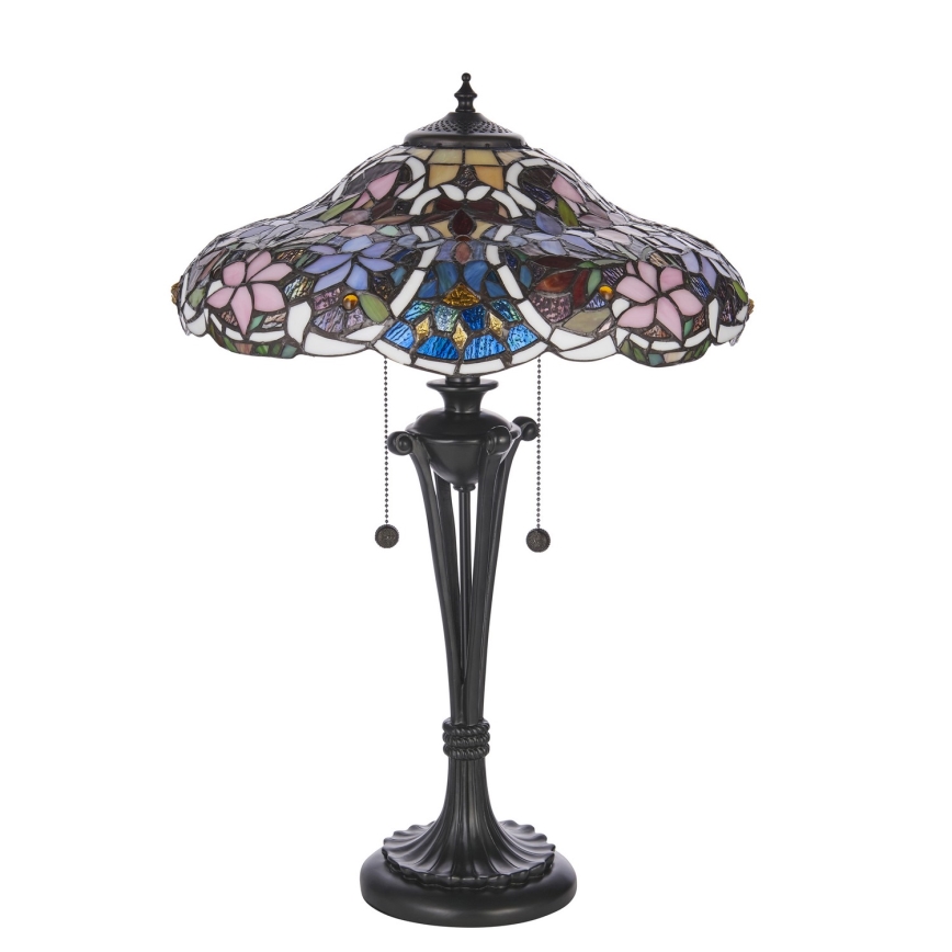 Endon 64326 - Candeeiro de mesa SULLIVAN 2xE27/60W/230V diâmetro 40 cm