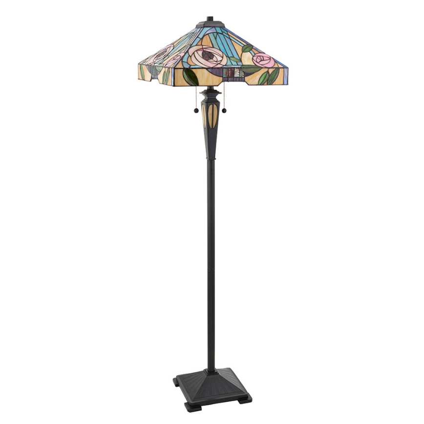 Endon 64383 - Candeeiro de pé WILLIOW 2xE27/60W/230V Ø 42,5 cm