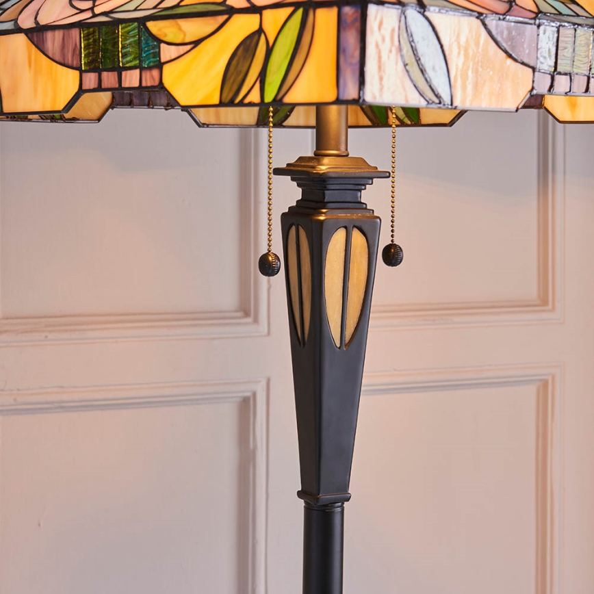 Endon 64383 - Candeeiro de pé WILLIOW 2xE27/60W/230V Ø 42,5 cm