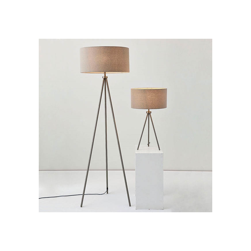 Endon 66986 - Candeeiro de mesa TRI 1xE27/40W/230V latão/bege