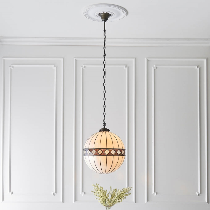 Endon 67045 - Candeeiro suspenso FARGO 1xE27/60W/230V diâmetro 40 cm