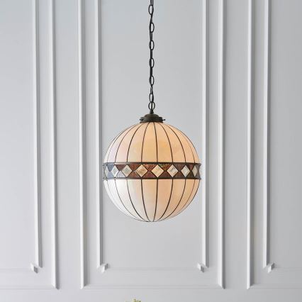 Endon 67045 - Candeeiro suspenso FARGO 1xE27/60W/230V diâmetro 40 cm