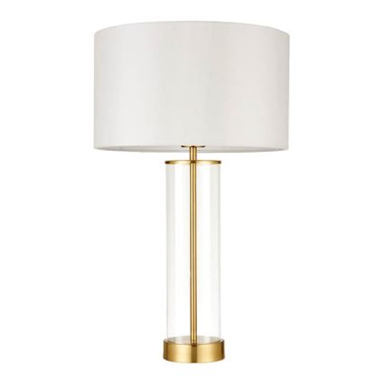 Endon 68802 - Lâmpada de mesa regulável por toque LESSINA 1xE27/10W/230V dourada/branca