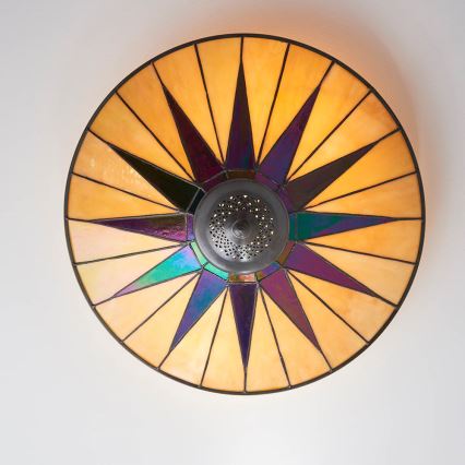 Endon 70240 - Iluminação de teto DARK STAR 2xE27/40W/230V diâmetro 49 cm