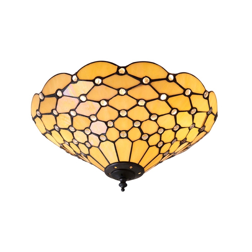 Endon 70242 - Iluminação de teto PEARL 2xE27/60W/230V diâmetro 37 cm