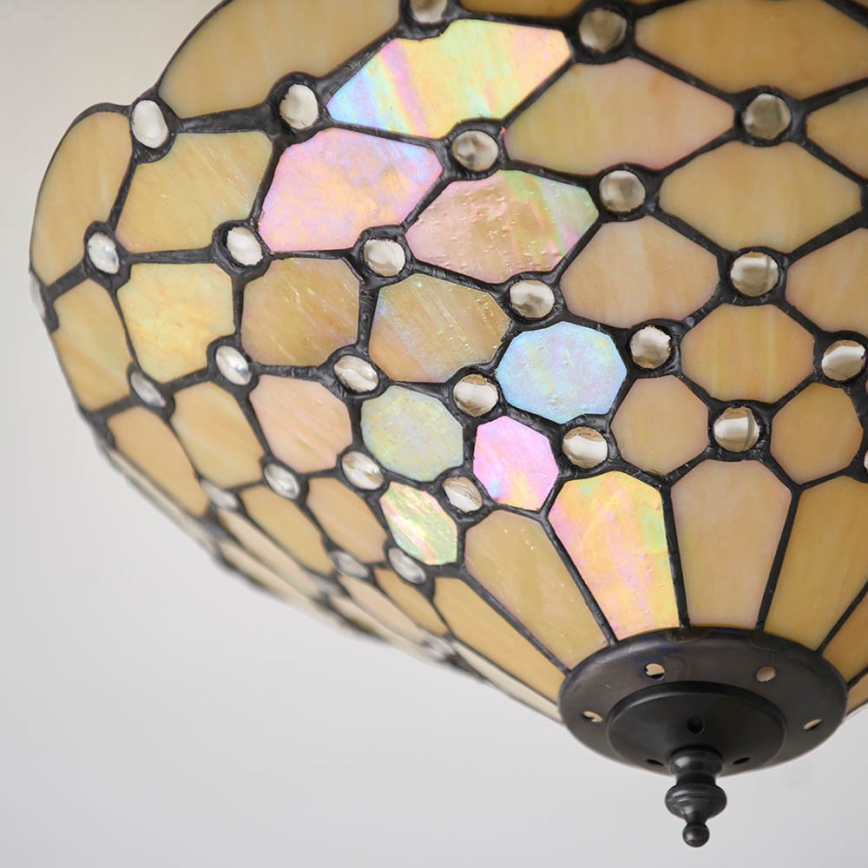 Endon 70242 - Iluminação de teto PEARL 2xE27/60W/230V diâmetro 37 cm