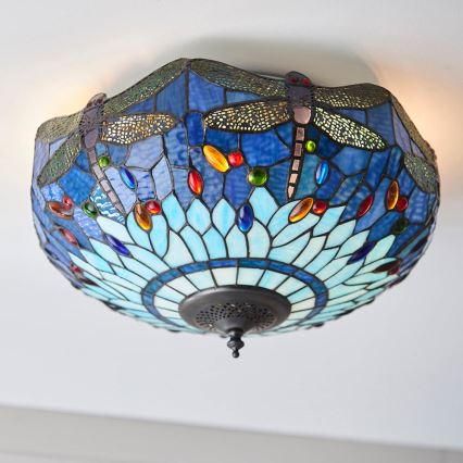Endon 70722 - Iluminação de teto LIBÉLULA 2xE27/60W/230V diâmetro 41 cm