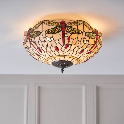 Endon 70723 - Iluminação de teto LIBÉLULA 2xE27/60W/230V diâmetro 41 cm