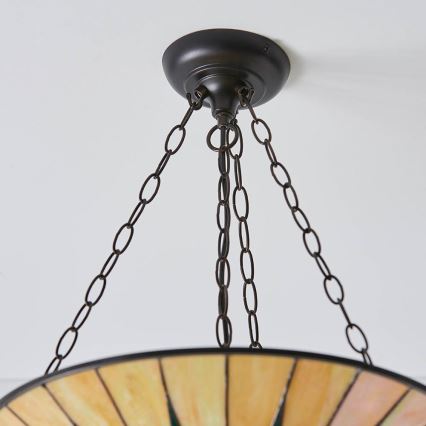 Endon 70754 - Candeeiro suspenso DARK STAR 3xE27/60W/230V diâmetro 49 cm