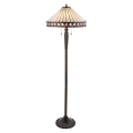 Endon 70936 - Candeeiro de pé FARGO 2xE27/60W/230V Ø 50 cm