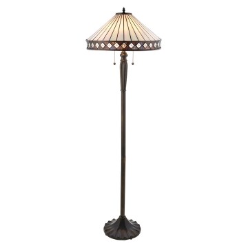 Endon 70936 - Candeeiro de pé FARGO 2xE27/60W/230V Ø 50 cm