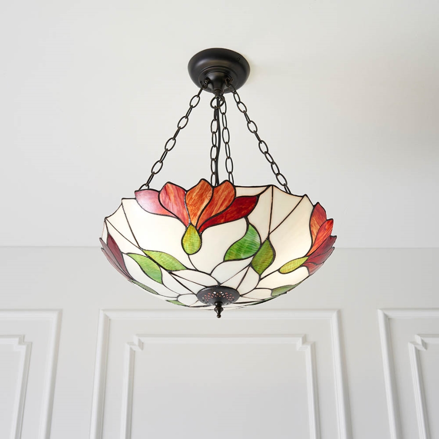 Endon 70946 - Candeeiro suspenso BOTANICA 3xE27/60W/230V diâmetro 45 cm
