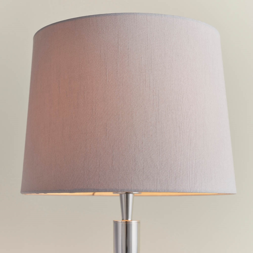 Endon 72175 - Lâmpada de mesa com porta USB SYON 1xE14/40W/230V cromo brilhante/bege