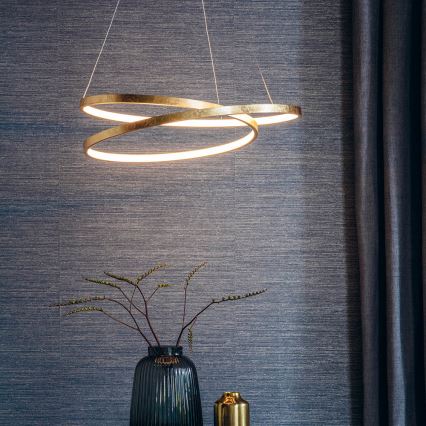 Endon 72479 - Candeeiro suspenso LED SCRIBBLE LED/31,5W/230V 3000K dourado