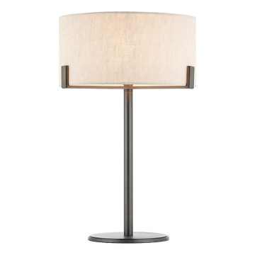 Endon 72631 - Candeeiro de mesa HAYFIELD 1xE27/40W/230V bronze/cinzento
