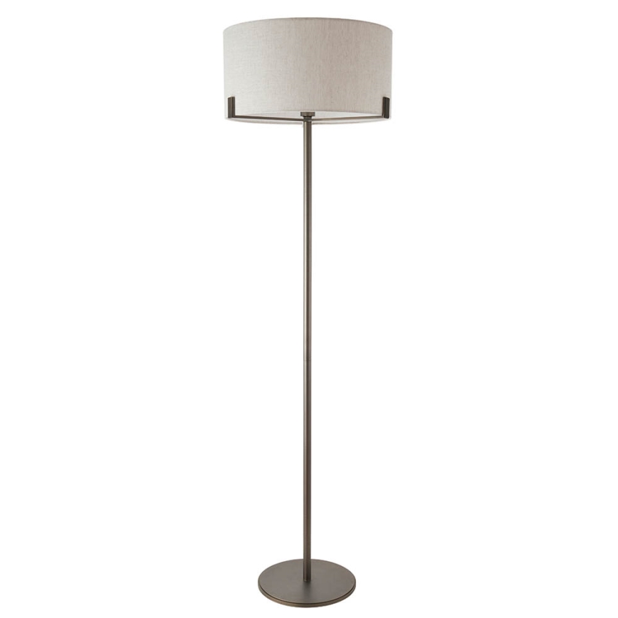 Endon 72634 - Candeeiro de chão HAYFIELD 1xE27/40W/230V castanho/cinzento