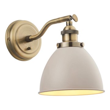 Endon 76330 - Foco de parede FRANKLIN 1xE14/40W/230V latão/taupe