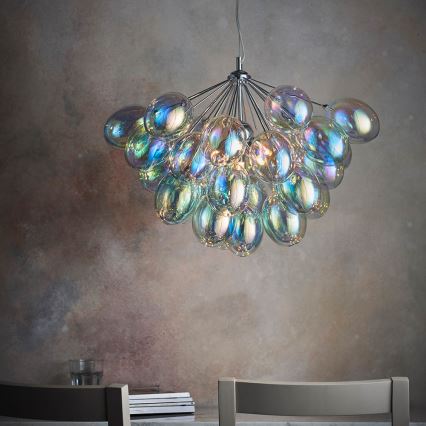 Endon 76450 - Lustre suspenso com cabo INFINITY 6xG9/28W/230V multicolorido