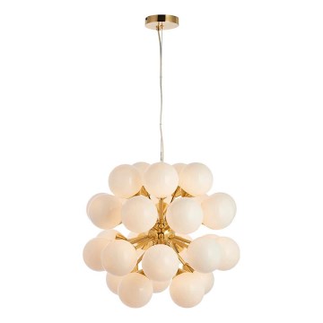 Endon 76499 - Lustre suspenso com cabo OSCAR 28xG9/18W/230V dourado